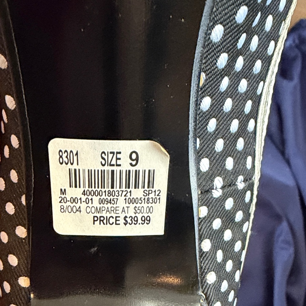 Not Rated  Black and White Polka Dot Heels - Picture 4 of 5